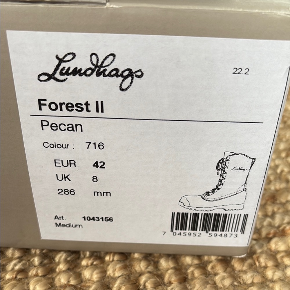 Lundhags Black and Brown Combat Boots - Picture 3 of 4